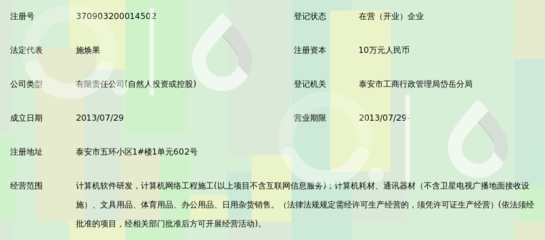 泰安市岱岳区孚尼网络科技